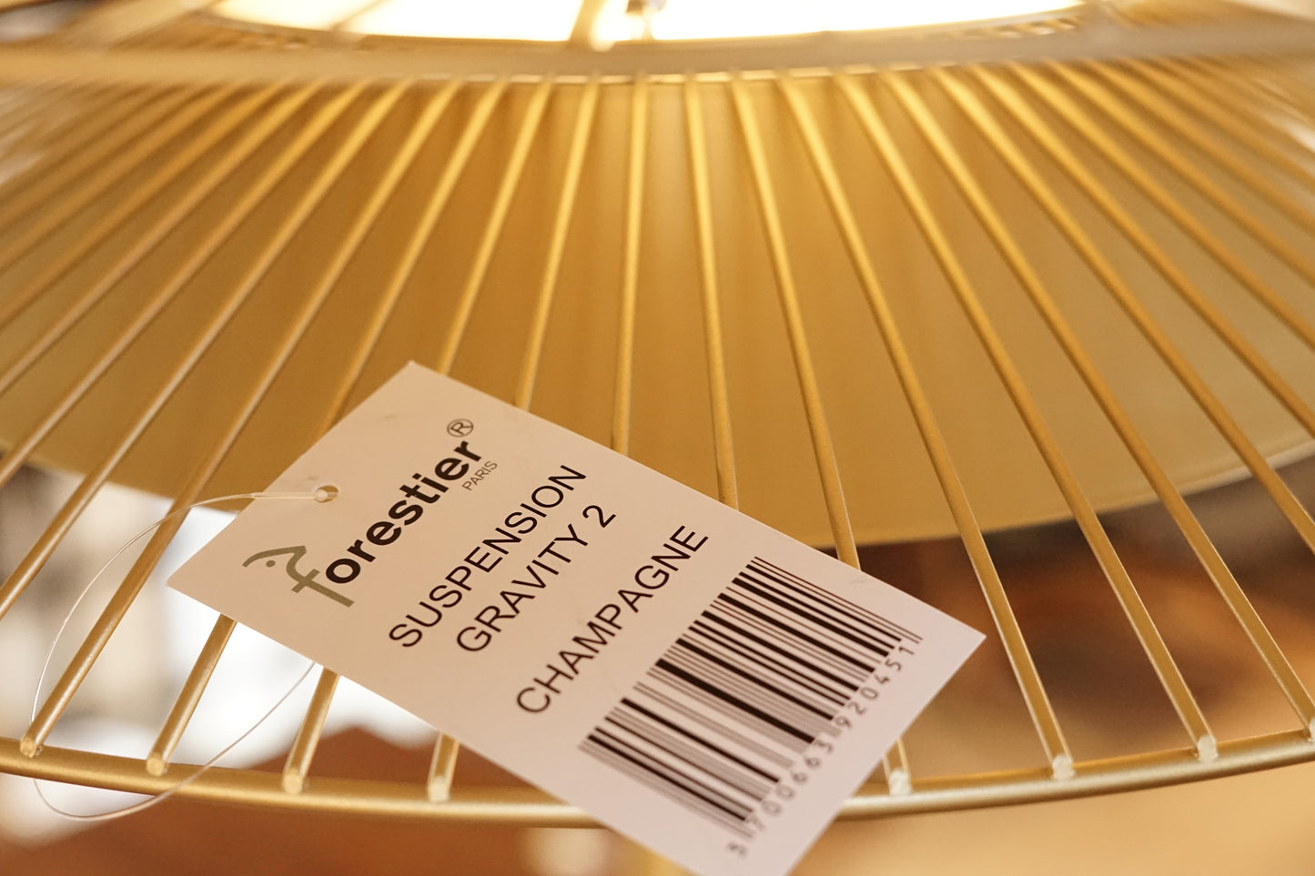 Forestier Gravity 2 Suspension Lamp (香檳金) OLDANMARK