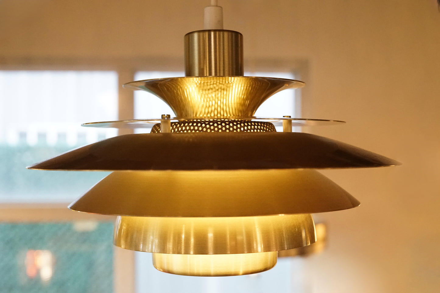 丹麥 Jeka Verona 黃銅色層疊吊燈 (Type 209602) OLDANMARK