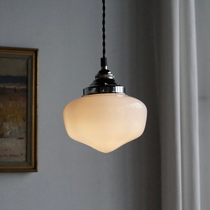 Schoolhouse Glass Pendant Light