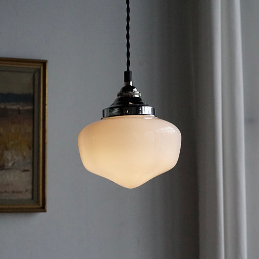 Schoolhouse Glass Pendant Light