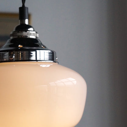 Schoolhouse Glass Pendant Light