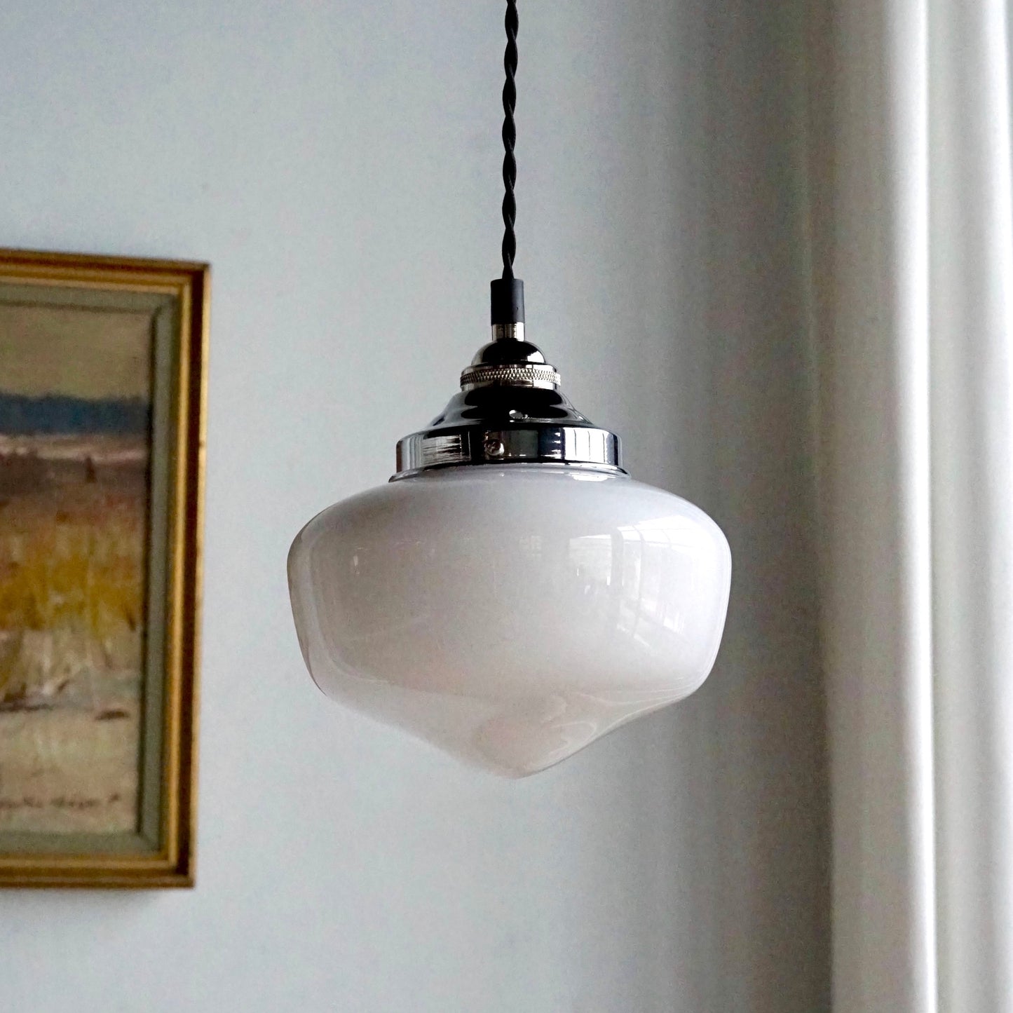 Schoolhouse Glass Pendant Light