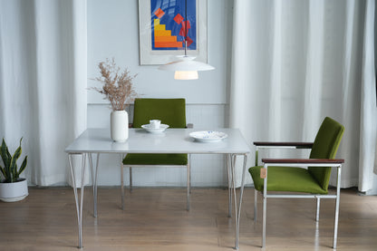 丹麥 Fritz Hansen 經典 淺灰色 矩形餐桌 OLDANMARK