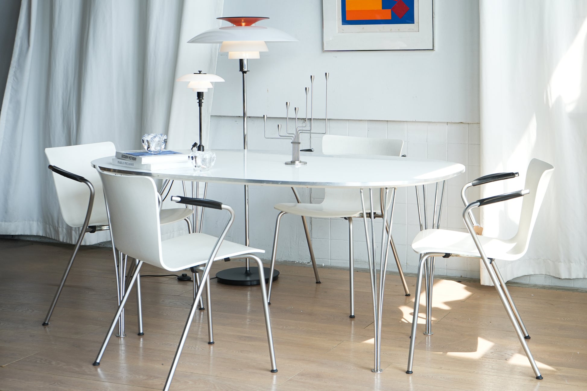 Fritz Hansen Piet Hein & Bruno Mathsson 超橢圓餐桌 OLDANMARK