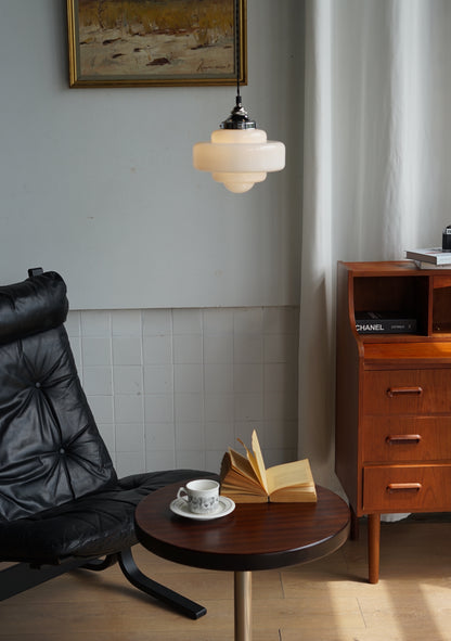 Schoolhouse Glass Pendant Light