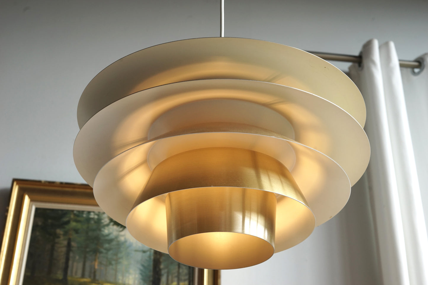 Svend Middelboe 丹麥 LYFA Verona 黃銅吊燈