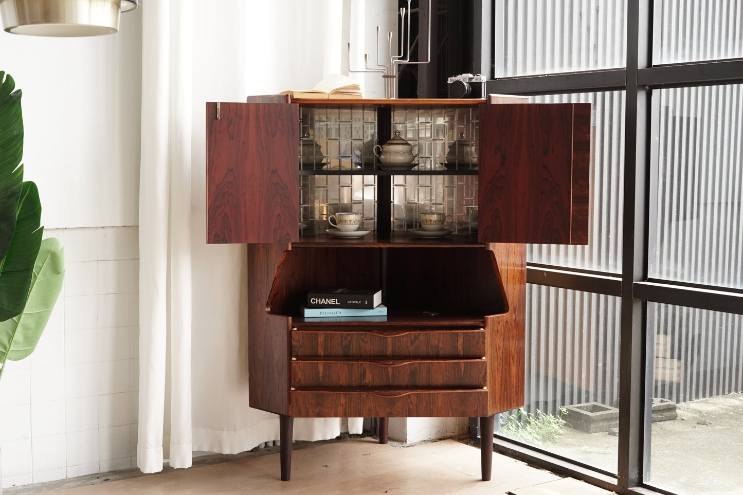 丹麥 Omann Jun 玫瑰木 轉角櫃