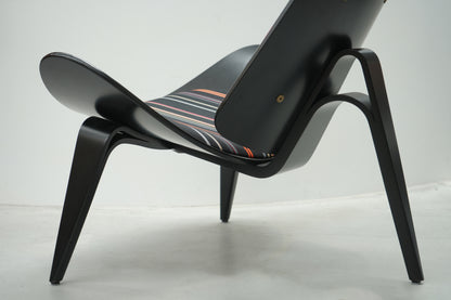 丹麥 Carl Hansen & Søn CH07 微笑椅 / 貝殼椅 (Paul Smith ✕ Maharam 100週年絕版聯名款) OLDANMARK