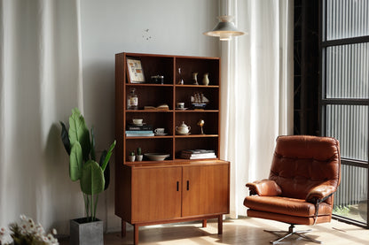 丹麥 柚木 方格 收納 邊櫃/書櫃