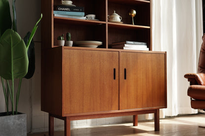 丹麥 柚木 方格 收納 邊櫃/書櫃