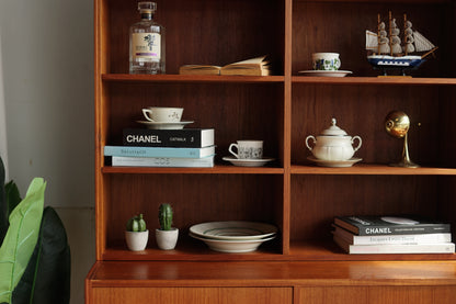 丹麥 柚木 方格 收納 邊櫃/書櫃