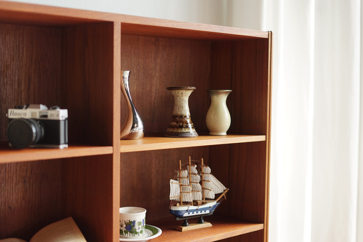 丹麥 柚木 方格 收納 邊櫃/書櫃