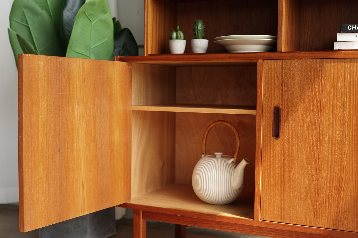 丹麥 柚木 方格 收納 邊櫃/書櫃