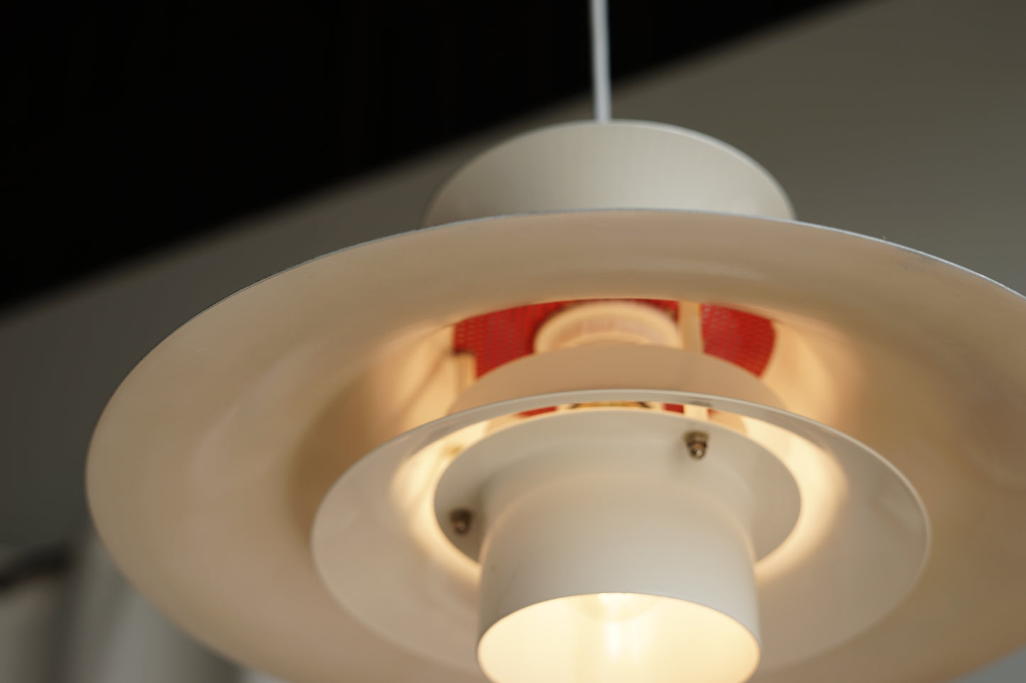 丹麥 JEKA 霧白環片 吊燈