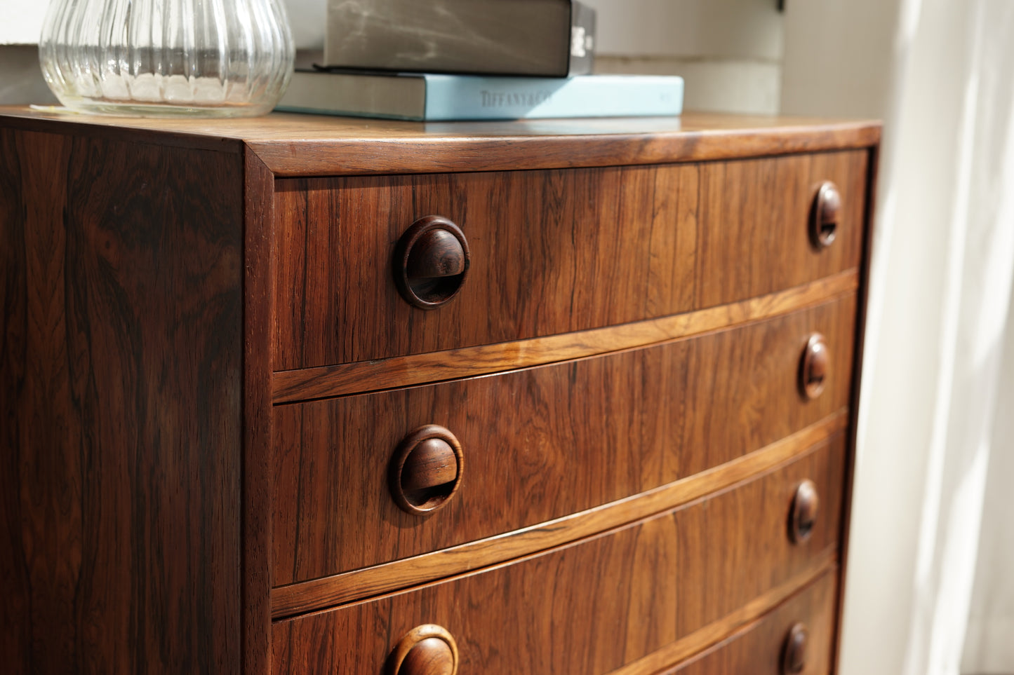 丹麥 玫瑰木 小型 五層 抽屜櫃