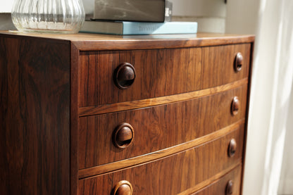 丹麥 玫瑰木 小型 五層 抽屜櫃