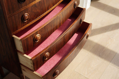 丹麥 玫瑰木 小型 五層 抽屜櫃