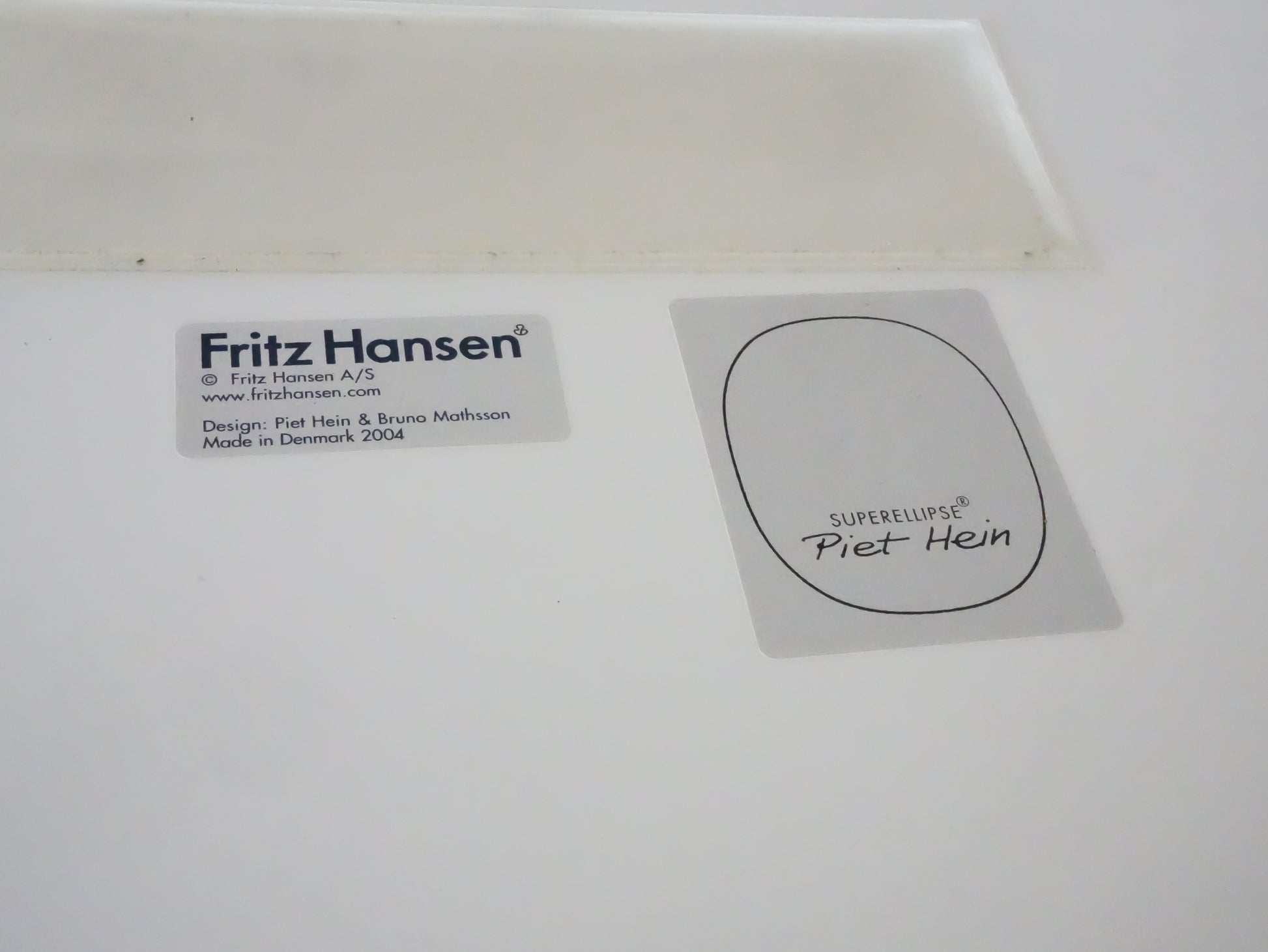 丹麥 Fritz Hansen Superellipse Table 超級橢圓桌 (2004 年製造) OLDANMARK