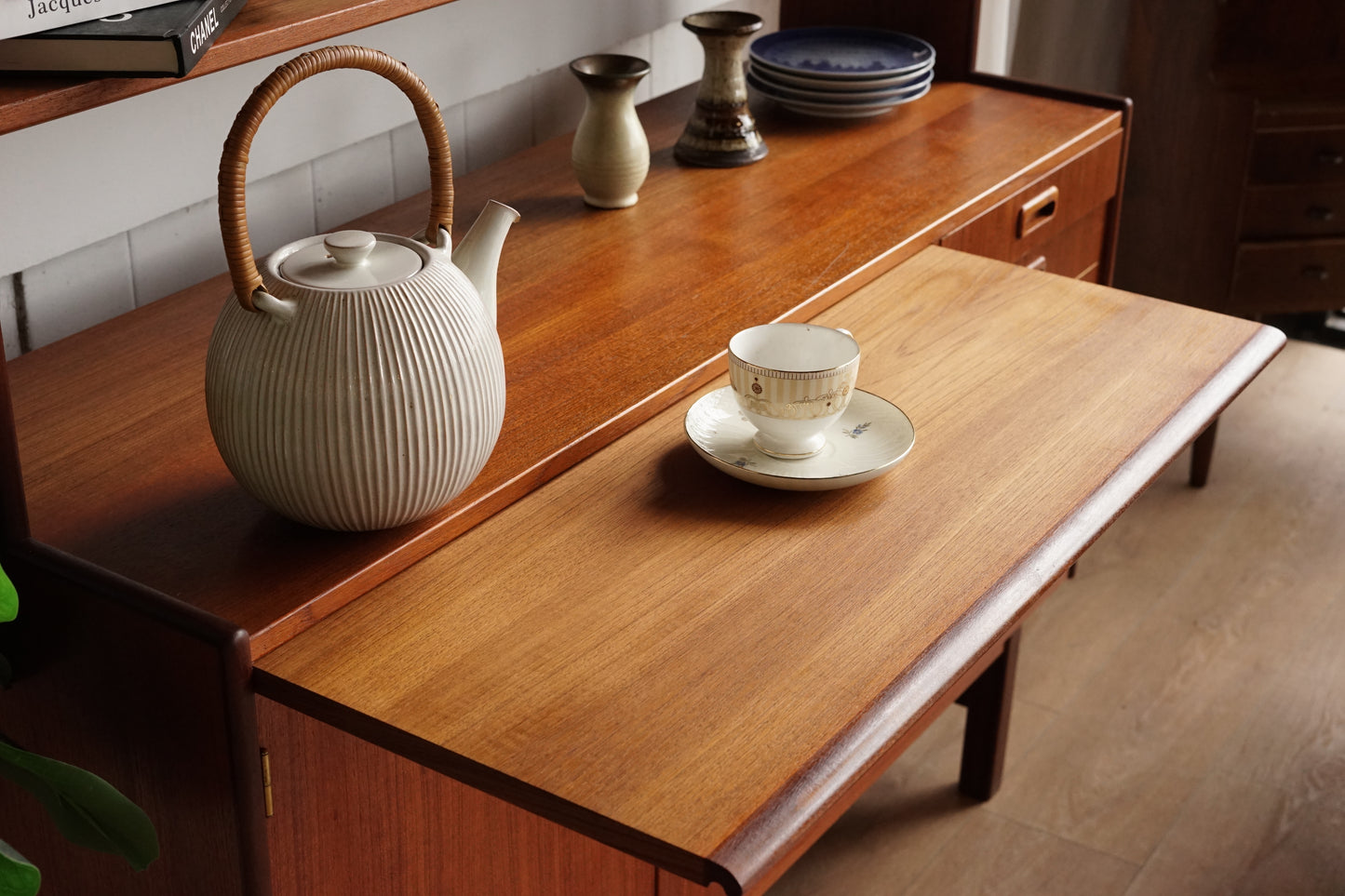 丹麥 柚木 餐邊展示櫃