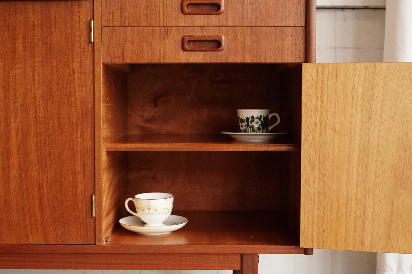 丹麥 柚木 餐邊展示櫃