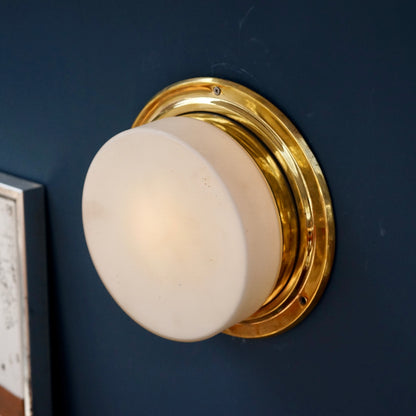 MOON old brass wall lamp