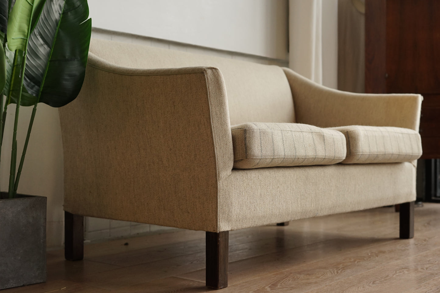 丹麥 奶油色 雙人沙發