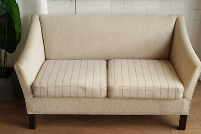 丹麥 奶油色 雙人沙發