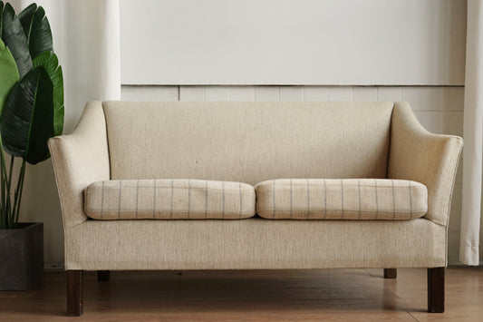 丹麥 奶油色 雙人沙發
