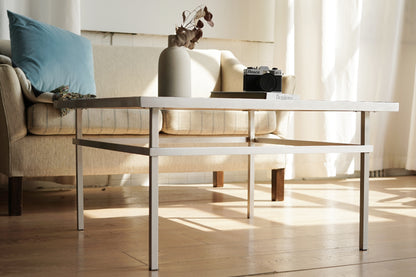 丹麥 湖水綠 磁磚 金屬 茶几