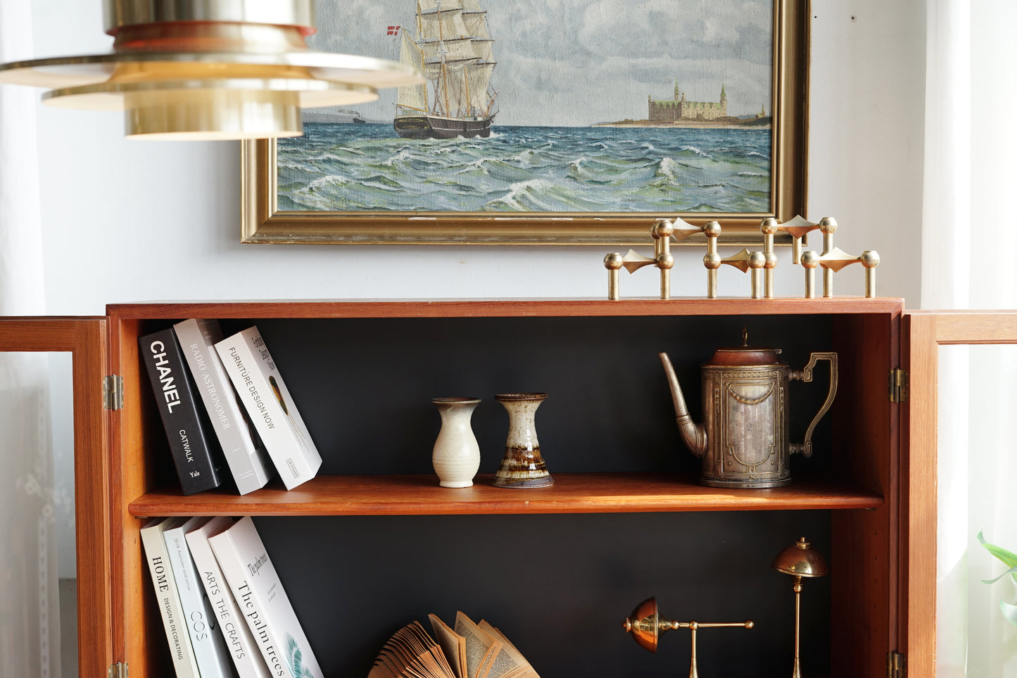 Børge Mogensen 柚木 展示 雙層 櫃組