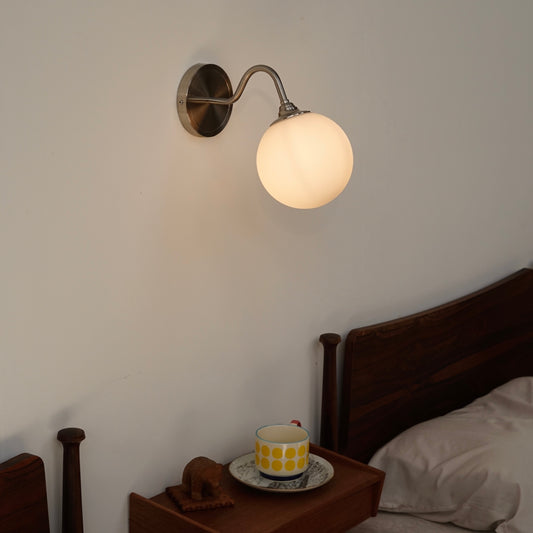 BALL Brass Right Angle Wall Lamp