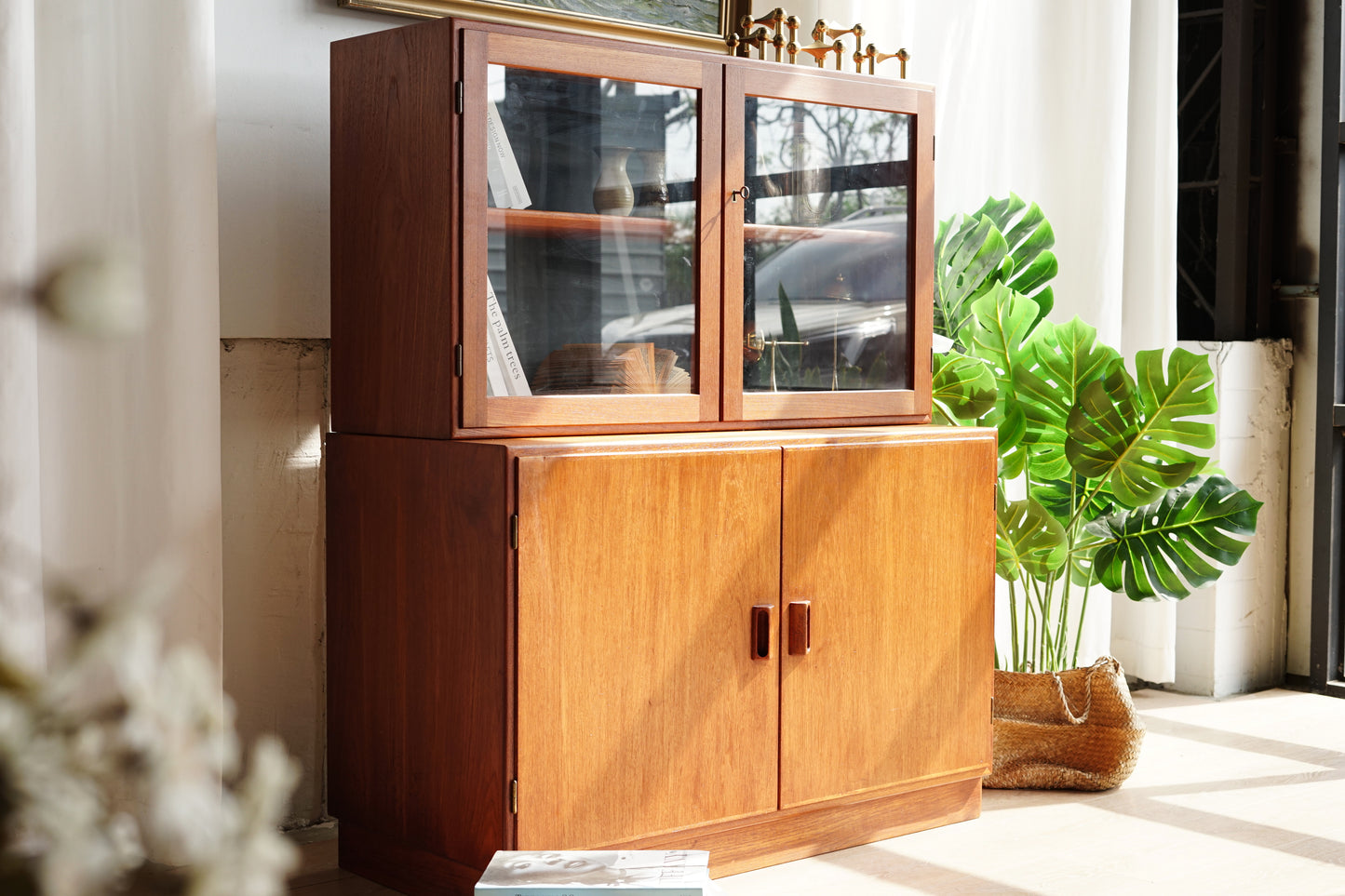 Børge Mogensen 柚木 展示 雙層 櫃組