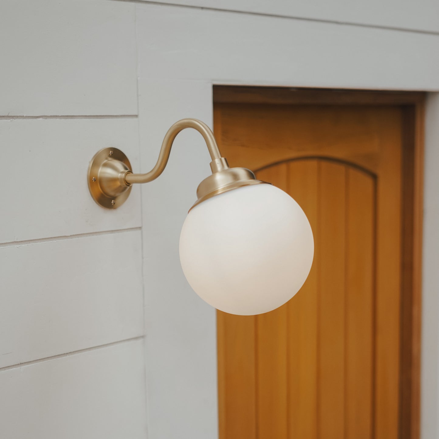 BALL Brass Bevel Wall Lamp 