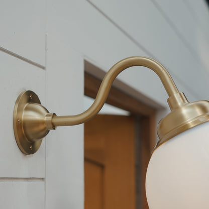 BALL Brass Bevel Wall Lamp 