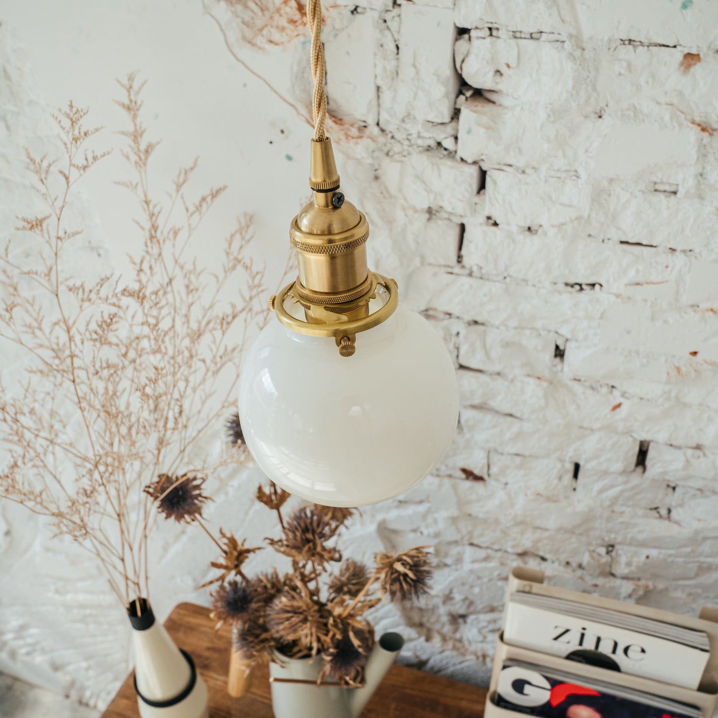 Classical glass chandelier-cream round