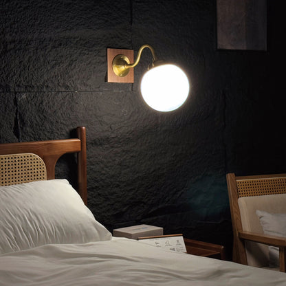 BALL Brass Bevel Wall Lamp 