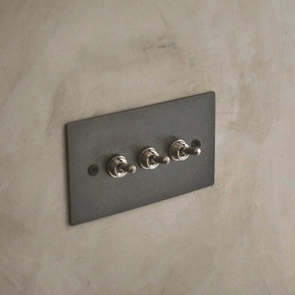 Iron gray stainless steel panel-lever