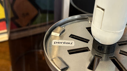 丹麥 Penlau Lamper 雙層圓筒 咖啡色 桌燈