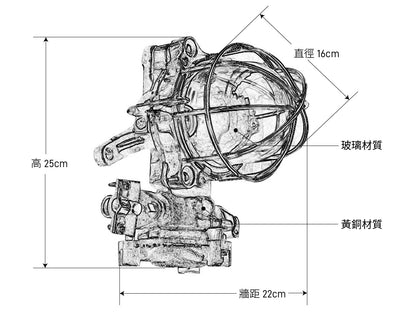 KOKOSHA 黃銅防爆壁燈