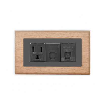 Solid beech wood-thin frame-Japanese style panel 