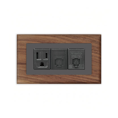 Solid walnut wood-thin frame-Japanese style panel 