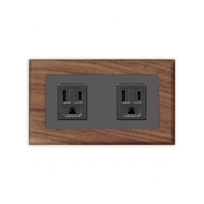 Solid walnut wood-thin frame-Japanese style panel 