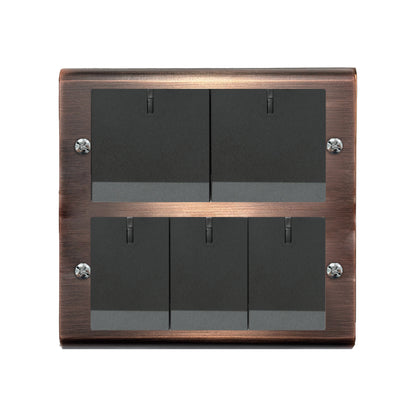 Red bronze panel-Glatima, Risna series