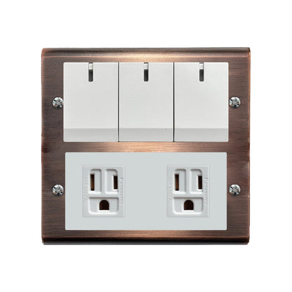 Red bronze panel-Glatima, Risna series