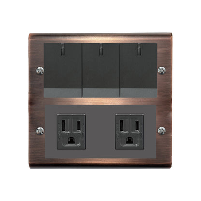 Red bronze panel-Glatima, Risna series