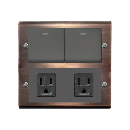 Red bronze panel-Glatima, Risna series