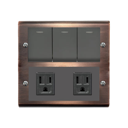 Red bronze panel-Glatima, Risna series