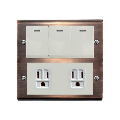 Red bronze panel-Glatima, Risna series