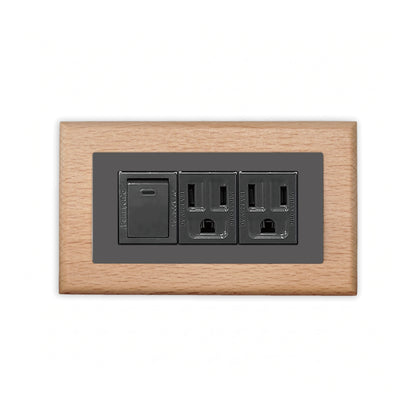 Solid beech wood-thin frame-Japanese style panel 