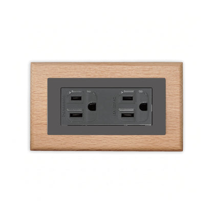 Solid beech wood-thin frame-Japanese style panel 